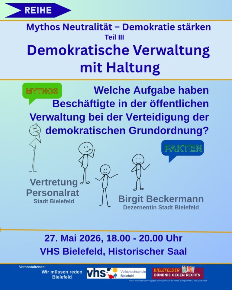 Mythos Neutralität – Demokratie stärken: Demokratische Verwaltung mit Haltung