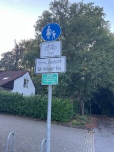 Radfahrer frei